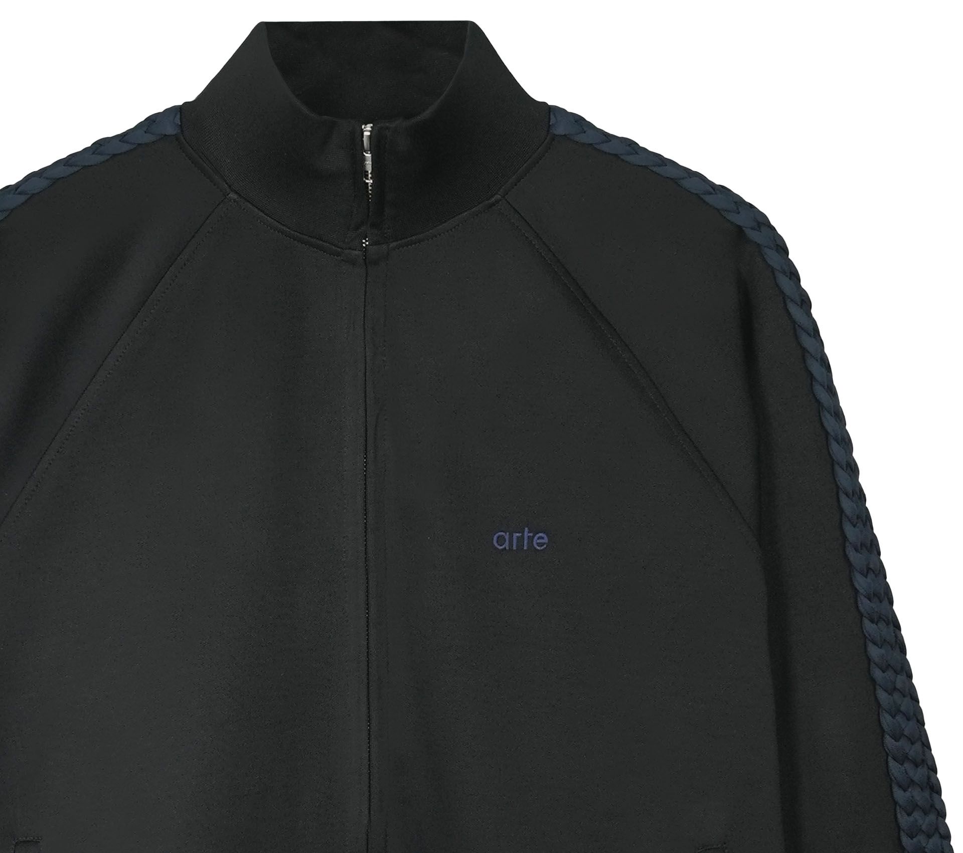 Image #1 of BRAID STRIP JACKET BLACK