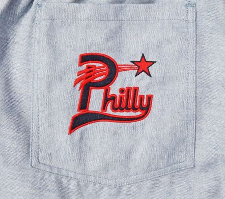 CHEF PANTS SEMIWIDE PHILLY HEATHER BLUE