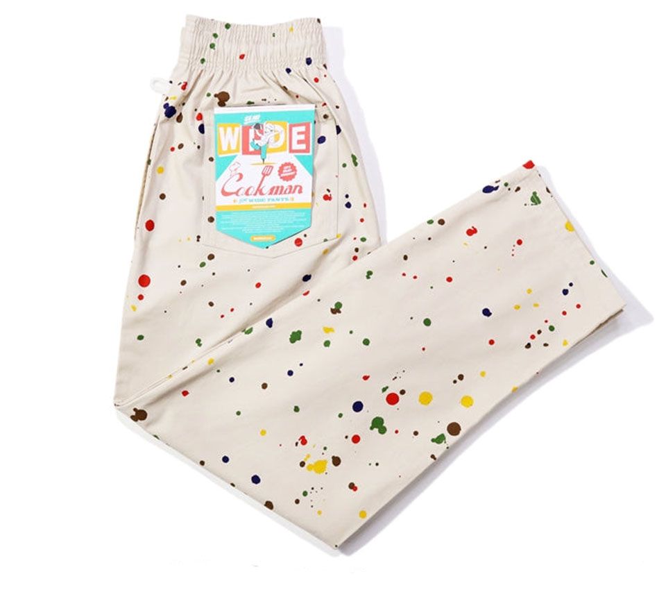 Image #0 of CHEF PANT SEMIWIDE SAUCE SPLASH BEIGE