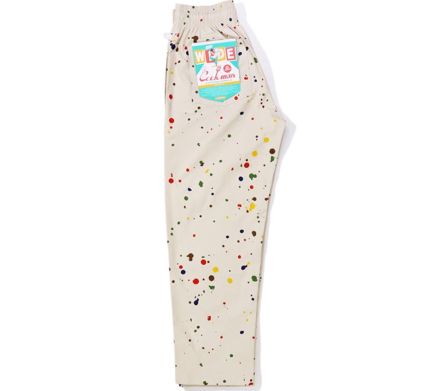 CHEF PANT SEMIWIDE SAUCE SPLASH BEIGE