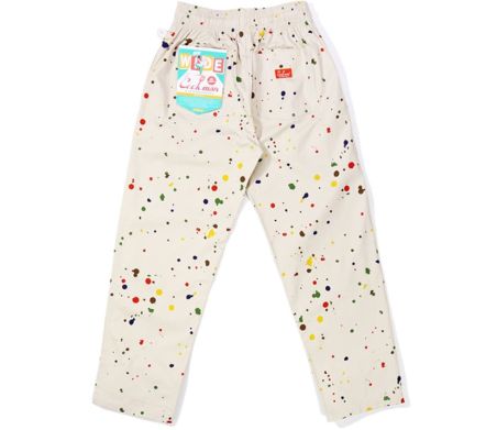 CHEF PANT SEMIWIDE SAUCE SPLASH BEIGE