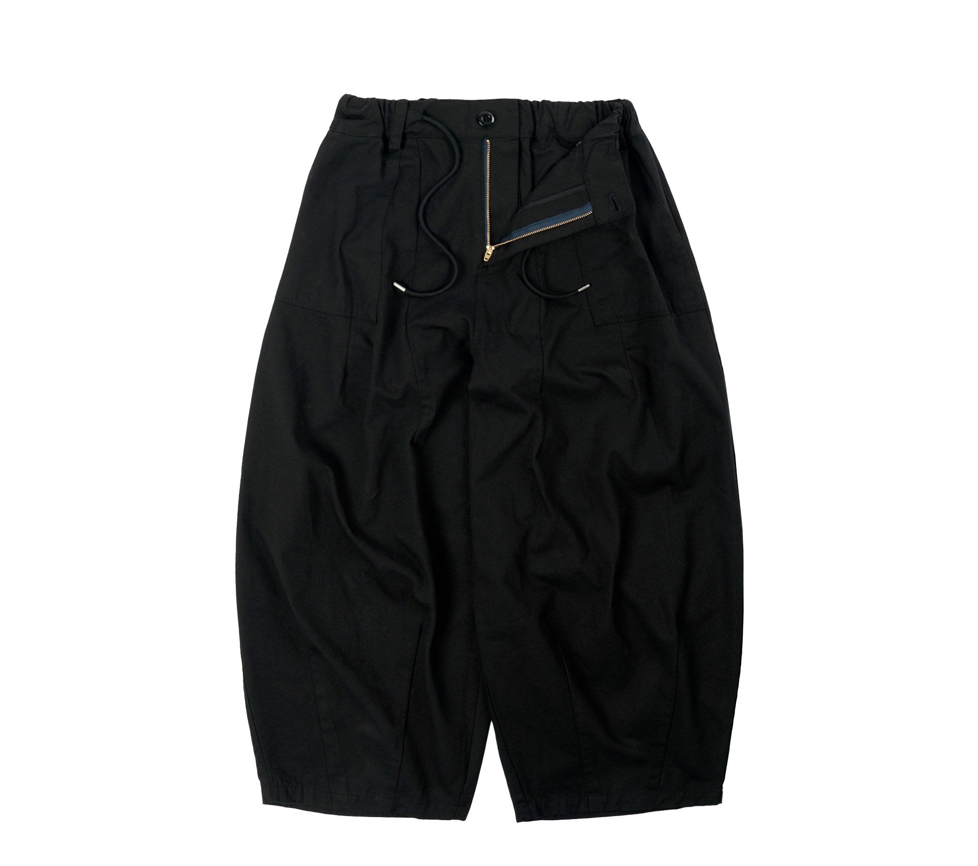 TWILL BALLOON PANTS BLACK
