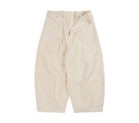 TWILL BALLOON PANTS IVORY