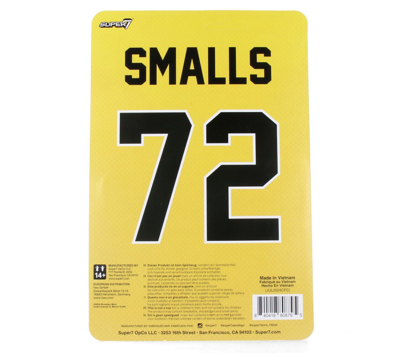 Image #1 of NOTORIOUS BIG - YELLOW JERSEY - REACTION FIGURE
