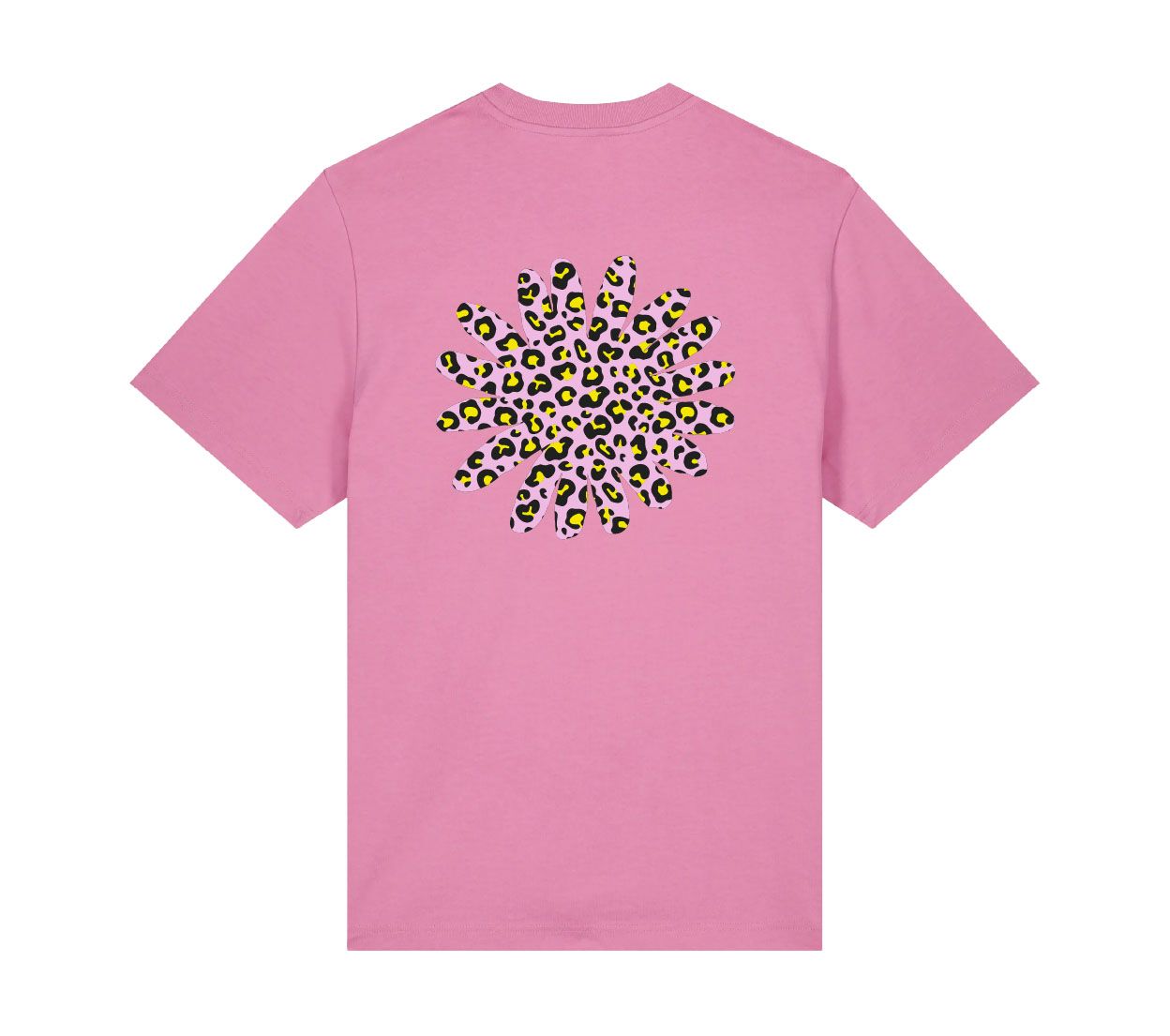 LEOPARD FLOWER TEE PINK