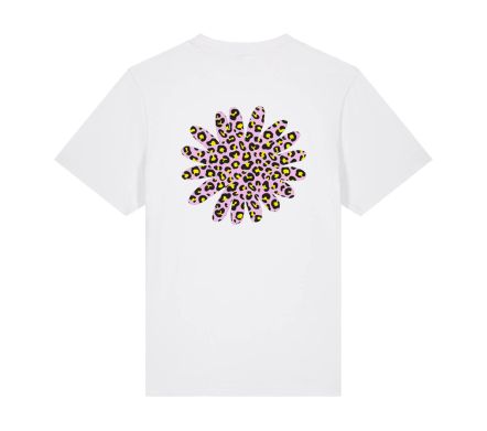 LEOPARD FLOWER TEE WHITE