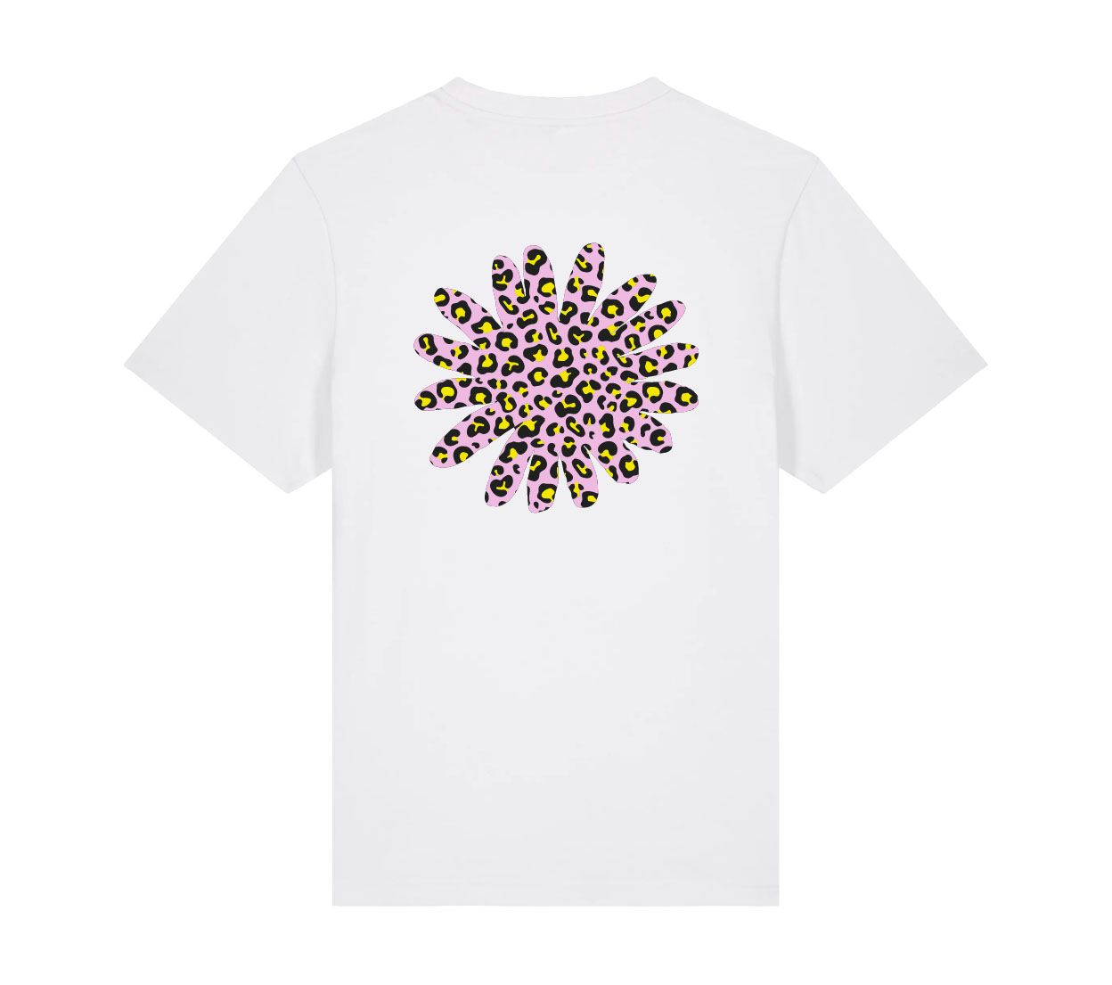 LEOPARD FLOWER TEE WHITE