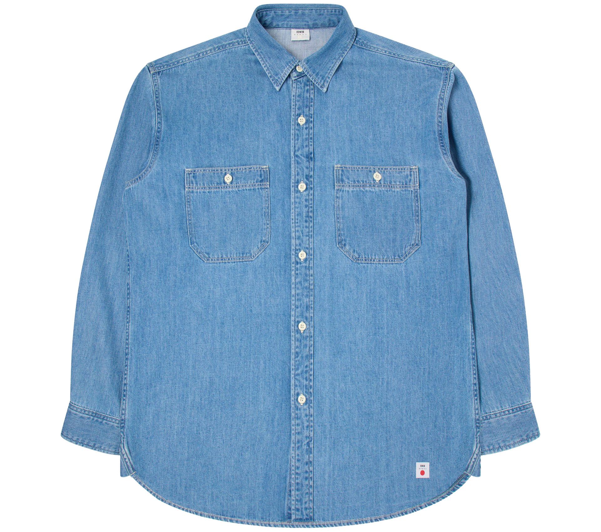 Image #0 of WORK SHIRT LS BLUE LIGHT USED