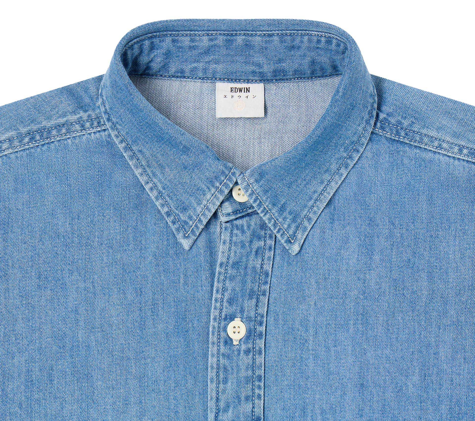 Image #2 of WORK SHIRT LS BLUE LIGHT USED