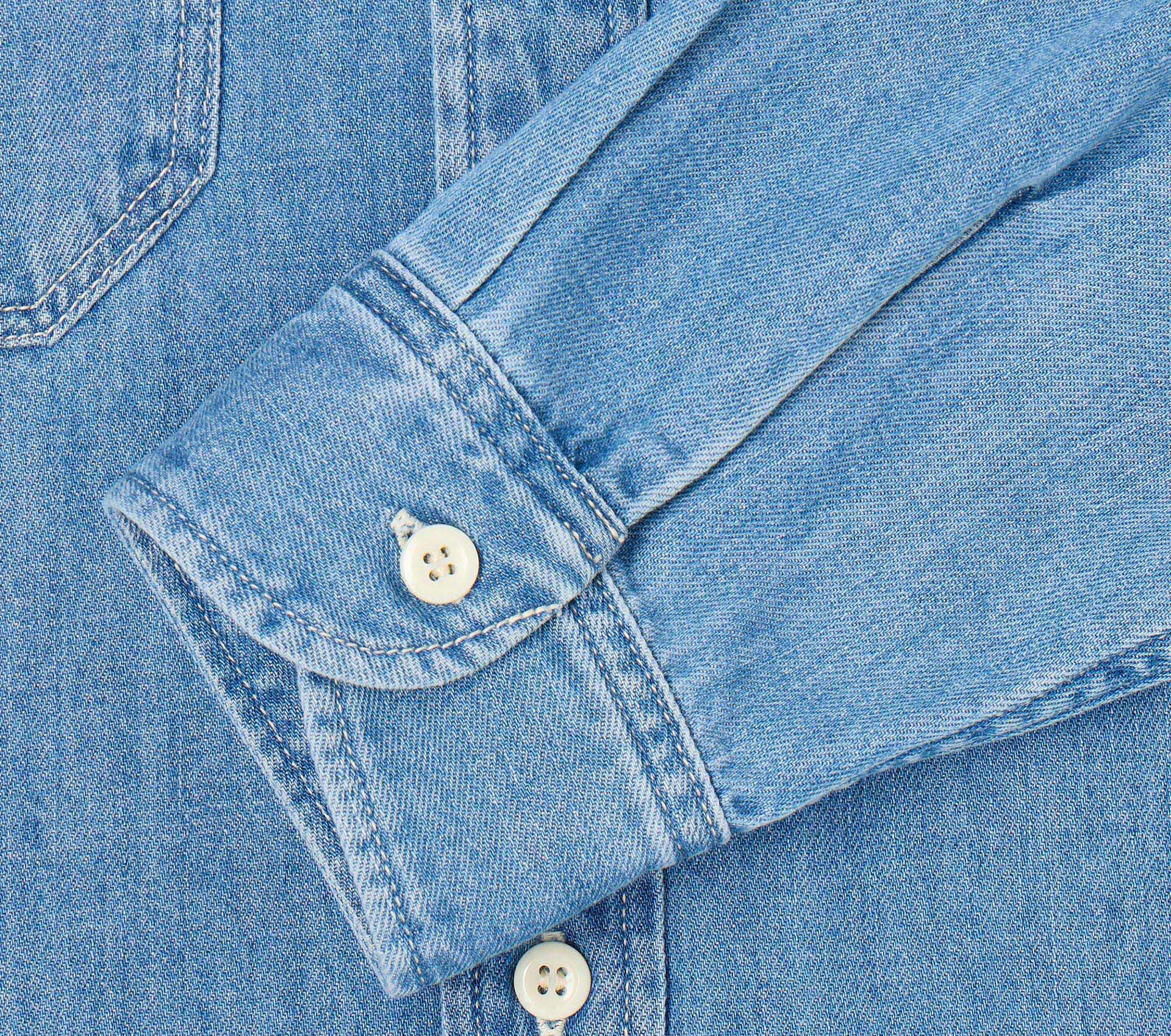 Image #3 of WORK SHIRT LS BLUE LIGHT USED