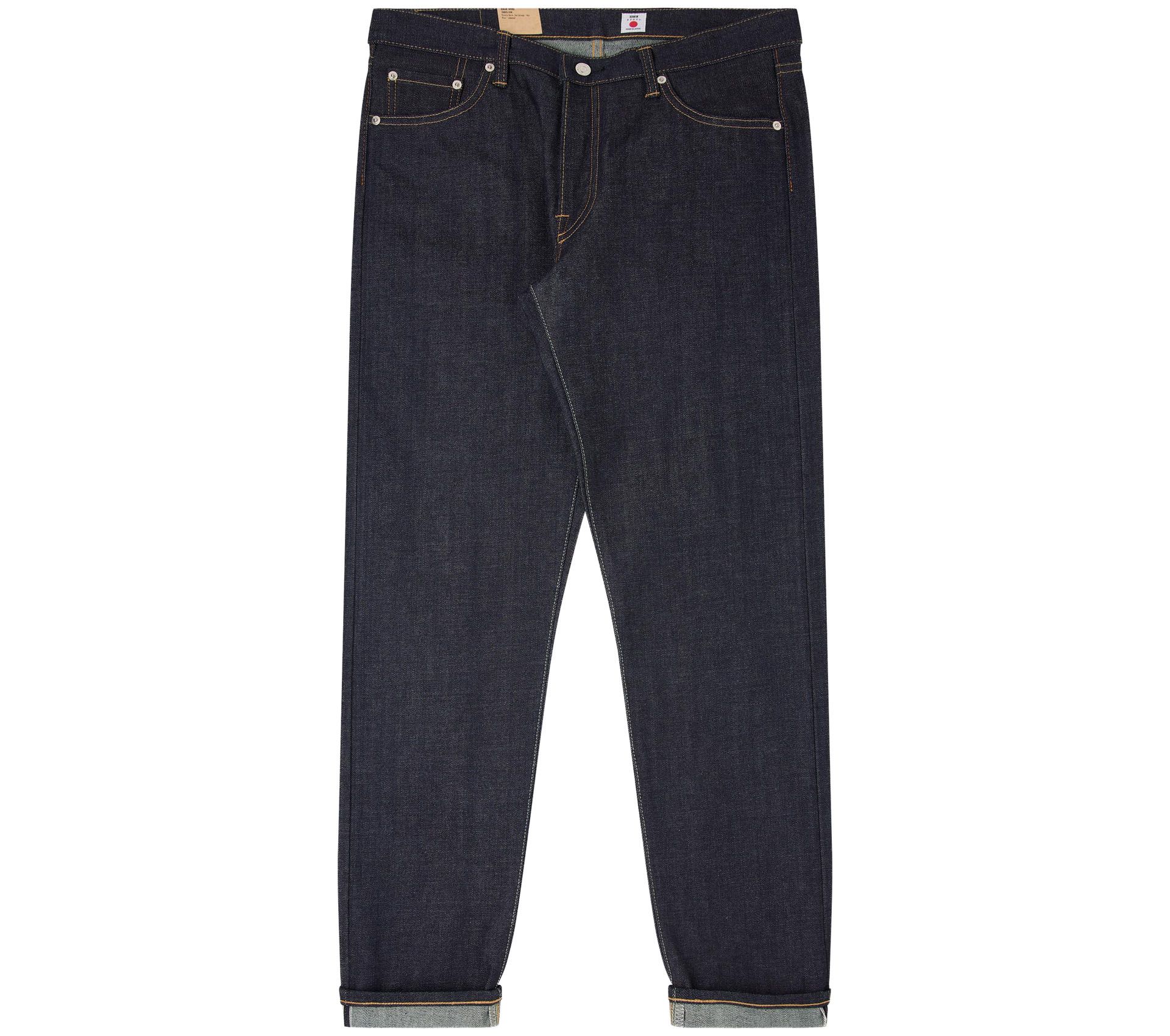 Image #0 of REGULAR TAPERED KURABO JEANS BLUE UNWASHED