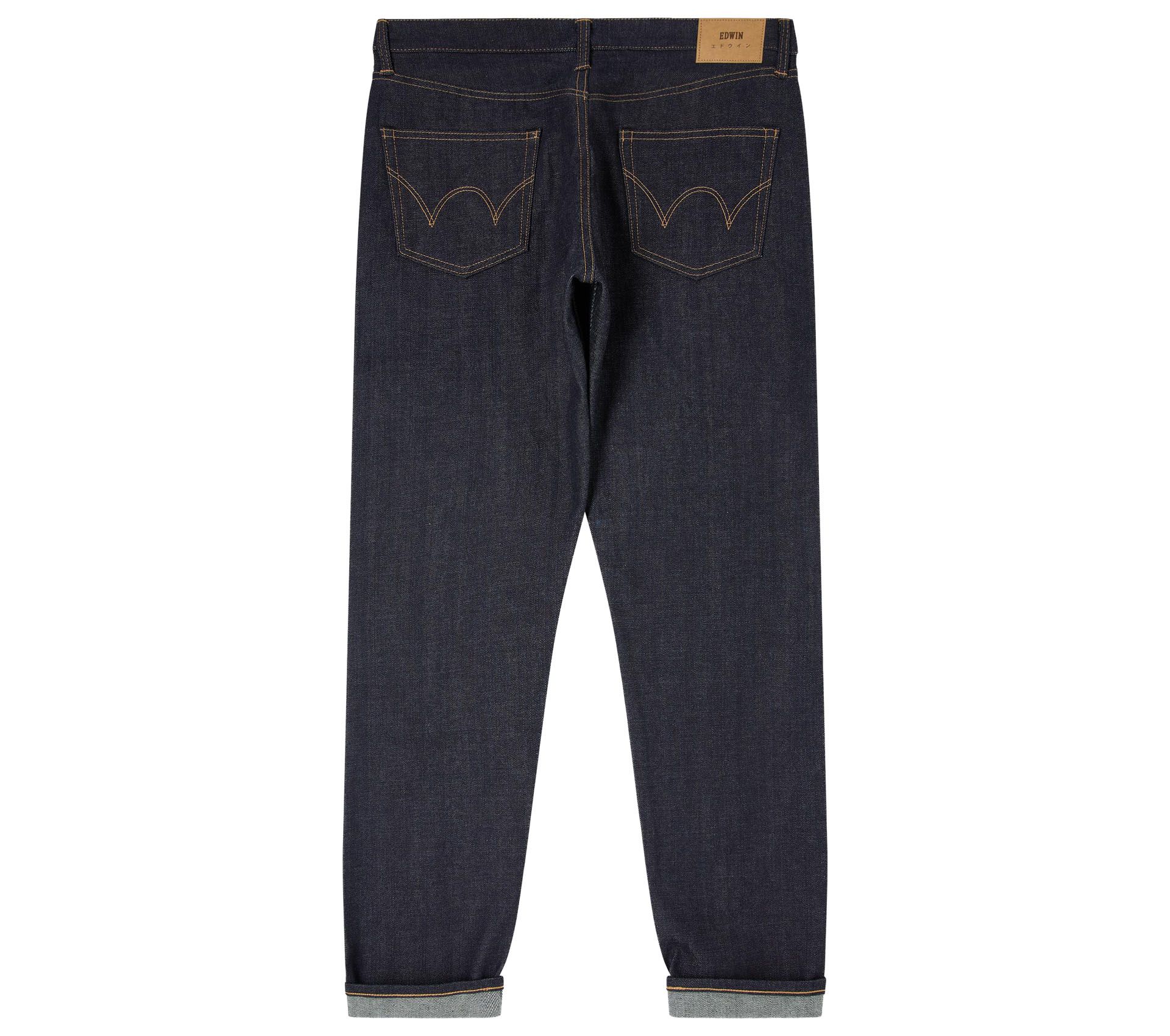 Image #1 of REGULAR TAPERED KURABO JEANS BLUE UNWASHED
