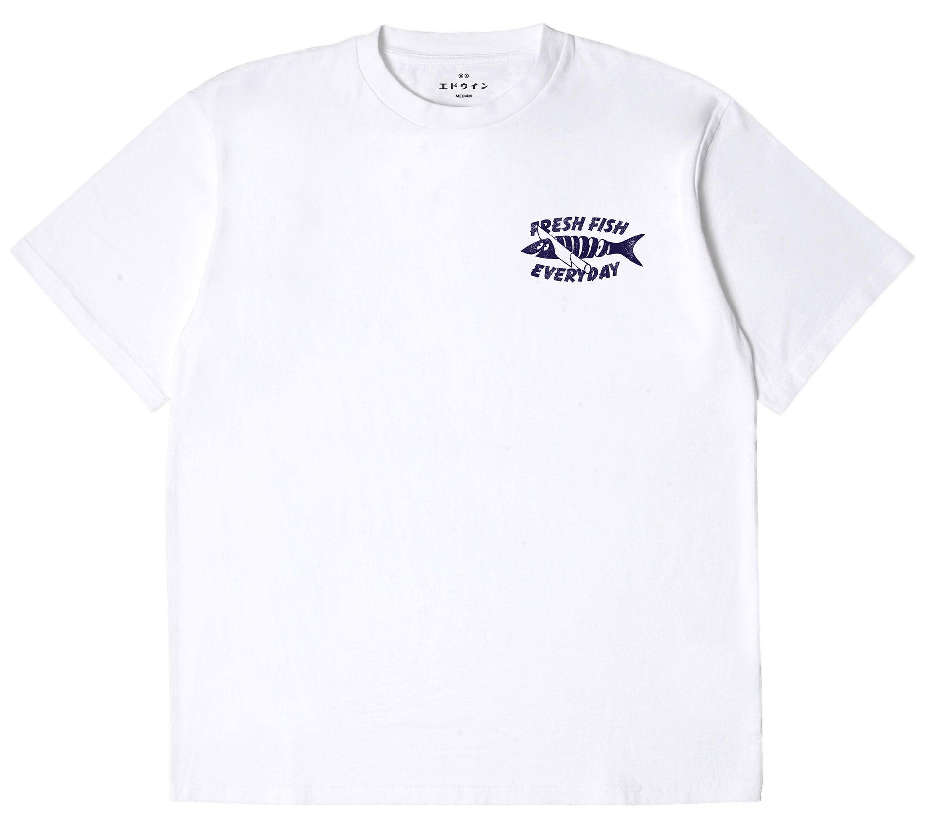Image #1 of MONSIEUR SAKANA TS SINGLE JERSEY WHITE