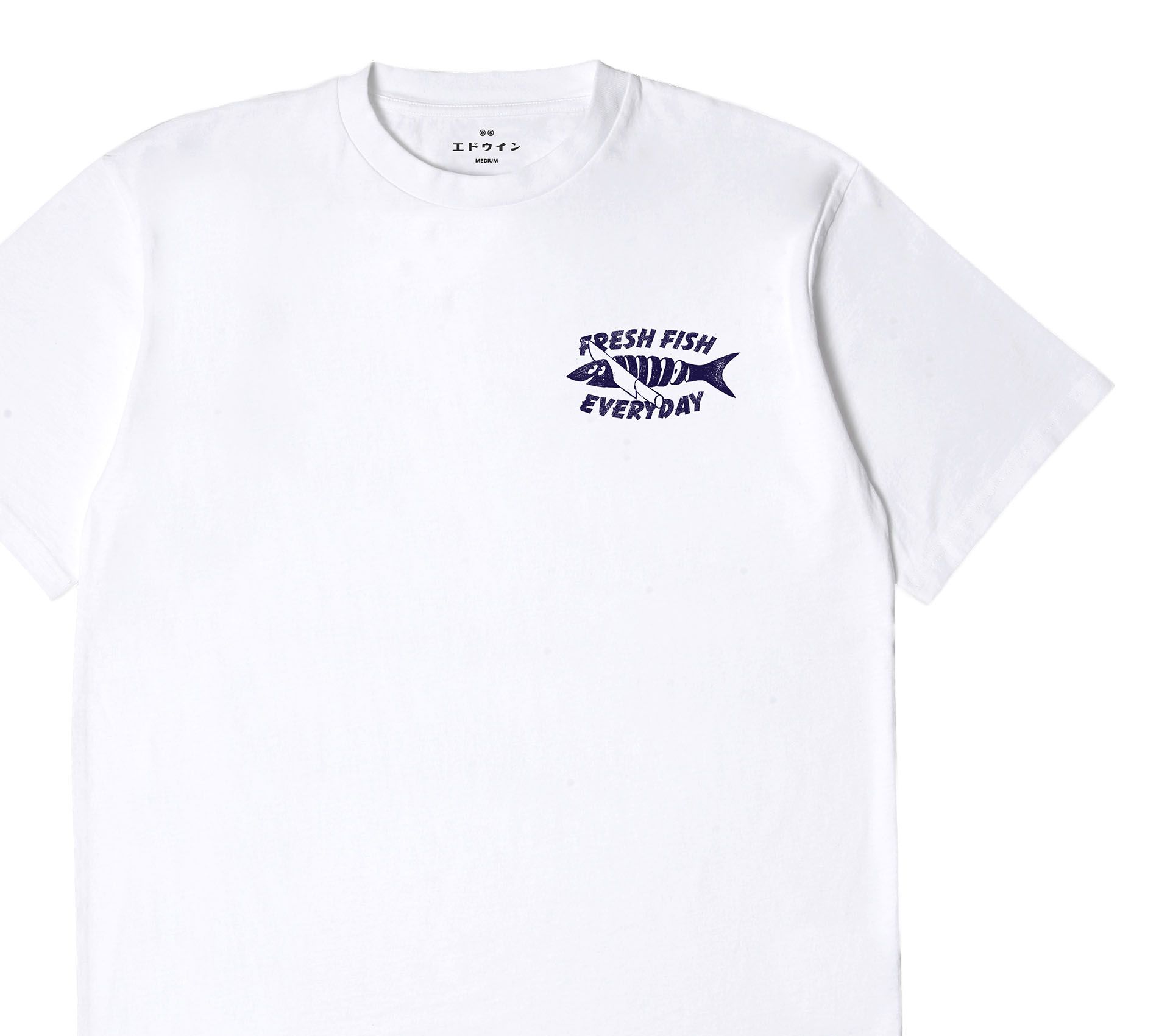 Image #3 of MONSIEUR SAKANA TS SINGLE JERSEY WHITE