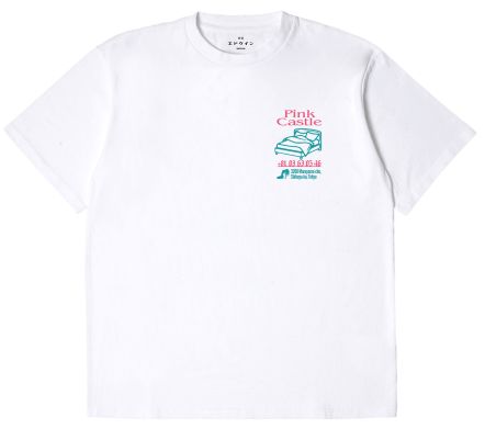 PINK CASTLE TS SINGLE JERSEY WHITE GARMENT WASHED