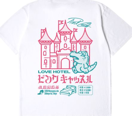 PINK CASTLE TS SINGLE JERSEY WHITE GARMENT WASHED