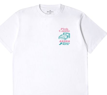 PINK CASTLE TS SINGLE JERSEY WHITE GARMENT WASHED