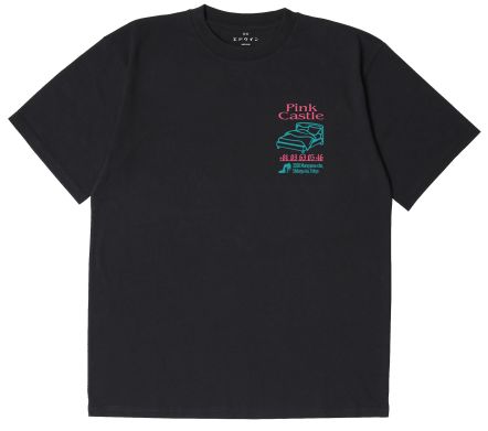 PINK CASTLE TS SINGLE JERSEY BLACK GARMENT WASHED