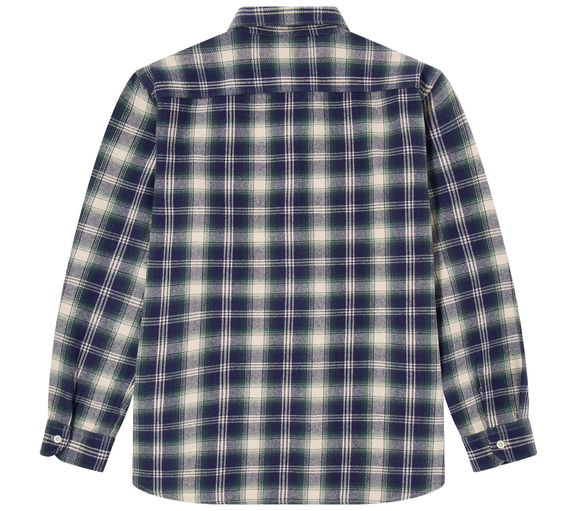Image #0 of WORK SHIRT LS MADRAS CHECKS NAVY GREEN