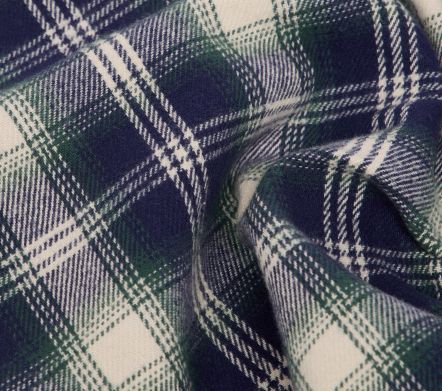 WORK SHIRT LS MADRAS CHECKS NAVY GREEN
