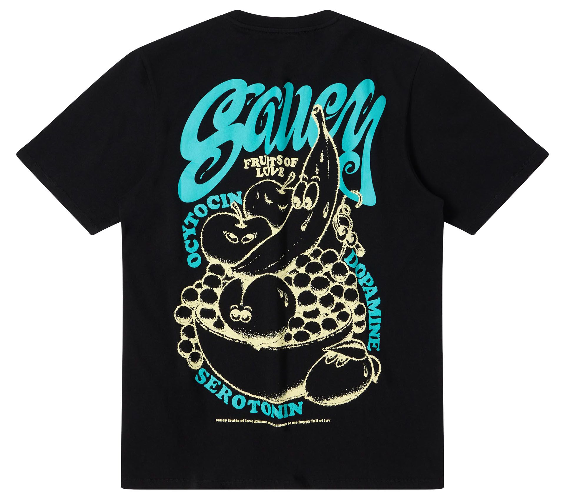 Image #1 of FRUITS OF LOVE TS SINGLE JERSEY BLACK