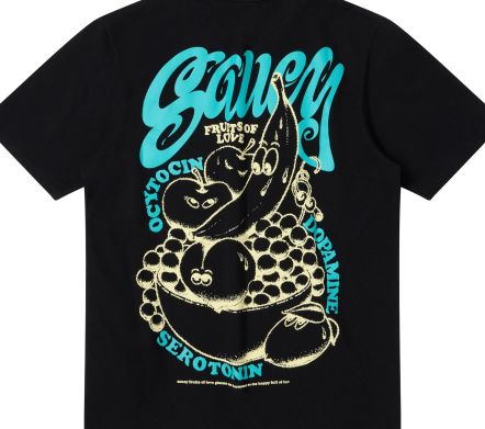 FRUITS OF LOVE TS SINGLE JERSEY BLACK