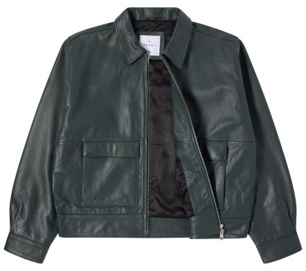 DOGMA JACKET LEATHER DARK GREEN
