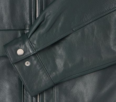 DOGMA JACKET LEATHER DARK GREEN