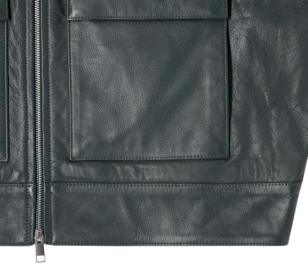 DOGMA JACKET LEATHER DARK GREEN