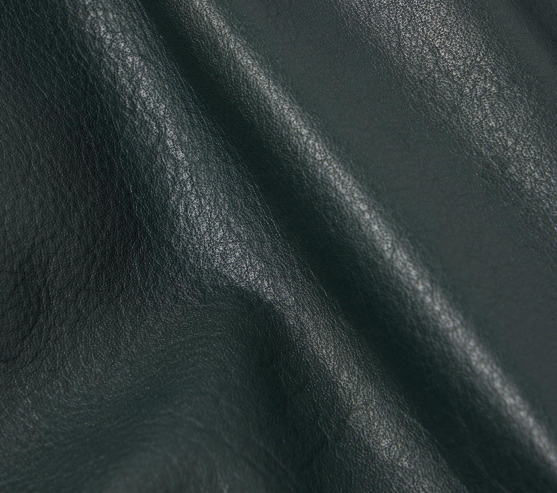 Image #6 of DOGMA JACKET LEATHER DARK GREEN