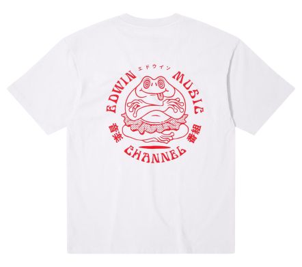EDWIN MUSIC CHANNEL SS WHITE RED GARMENT