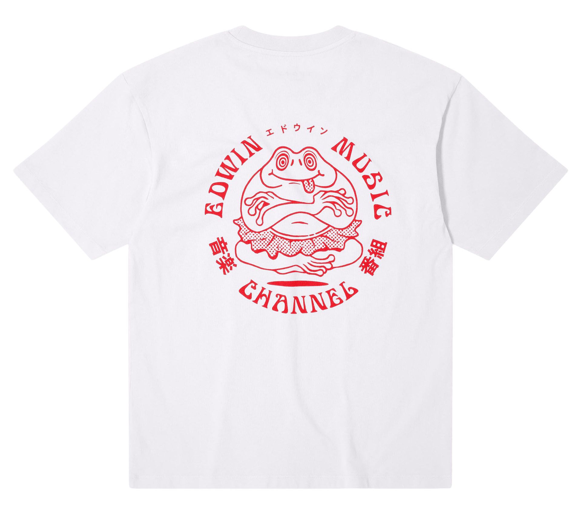 Image #0 of EDWIN MUSIC CHANNEL SS WHITE RED GARMENT
