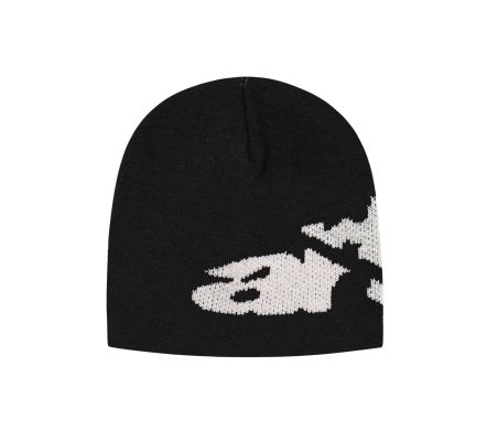 RIPPED ARTE SIDE BEANIE BLACK