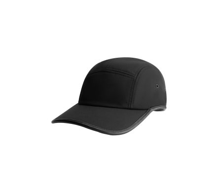 NYLON 5-PANEL CAP BLACK