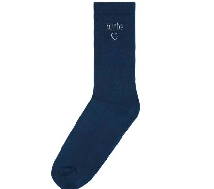 Heart Logo Socks Navy