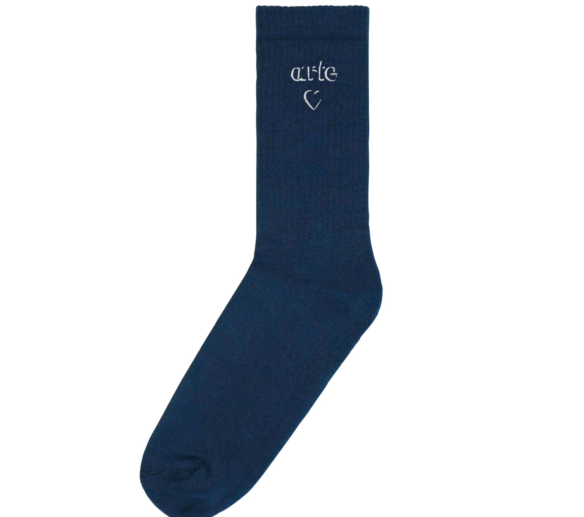 Image #0 of HEART LOGO SOCKS NAVY