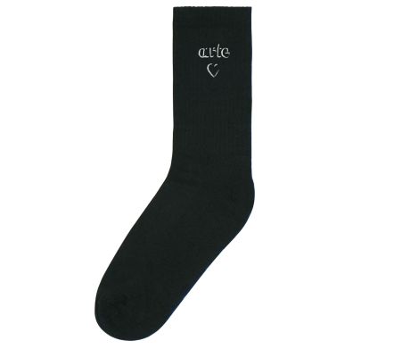 Heart Logo Socks Black