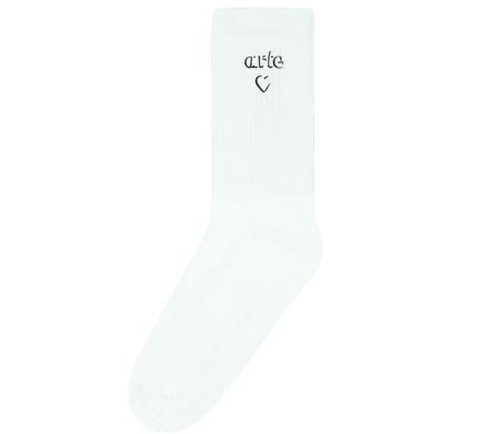HEART LOGO SOCKS WHITE