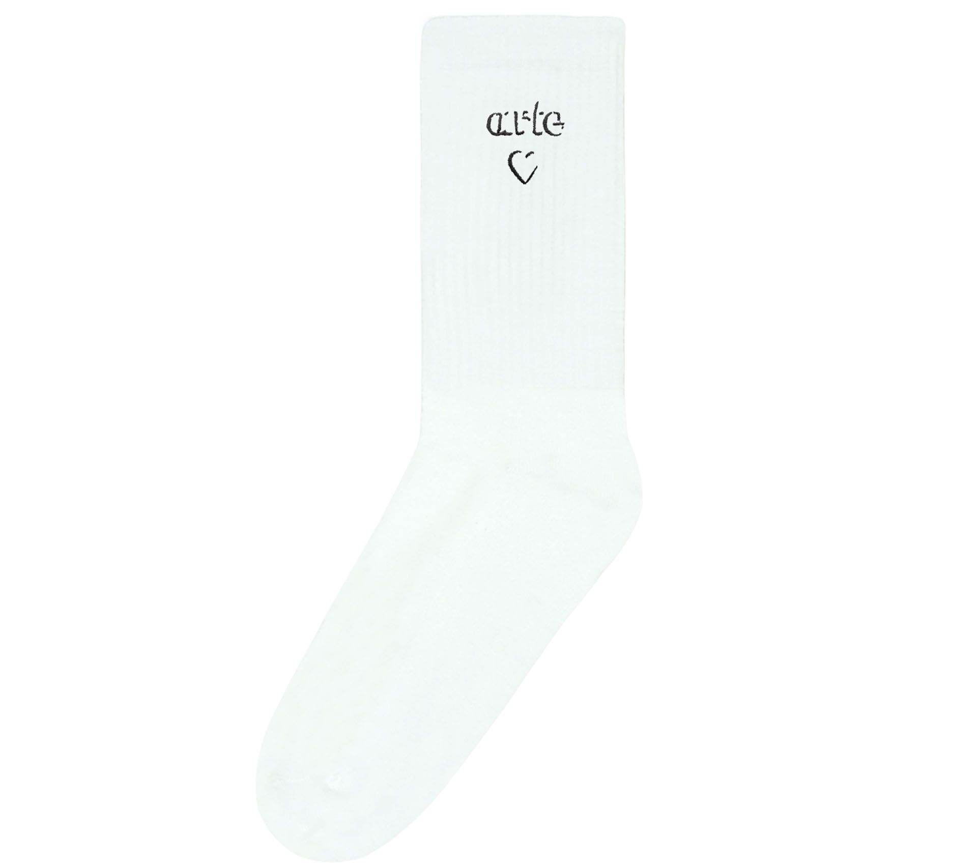 Image #0 of HEART LOGO SOCKS WHITE