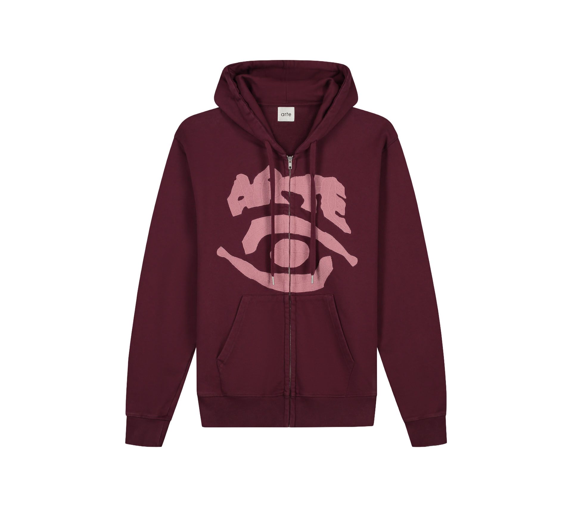 Image #1 of Eye Front Zip Hoodie Bordeaux