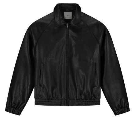 BASIC LEATHER JACKET BLACK
