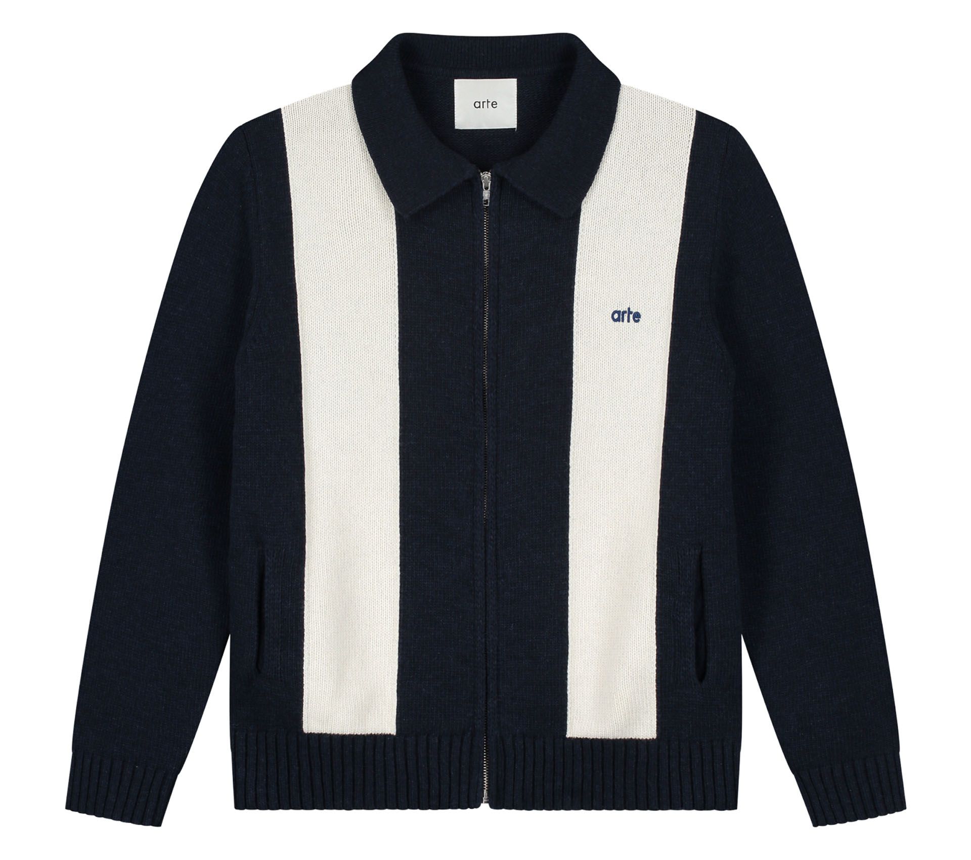 Image #0 of Cardigan Blue / White