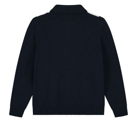 Cardigan Blue / White