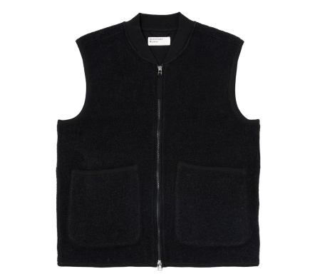 ZIP WAISTCOAT WOOL FLEECE...
