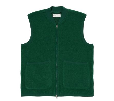 ZIP WAISTCOAT WOOL FLEECE...