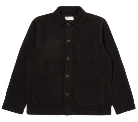 FIELD JACKET WOOL FLEECE BLACK