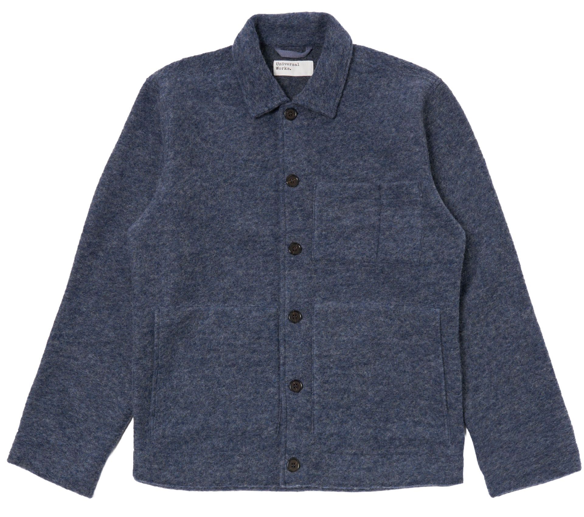 Image #0 of UNIFORM JACKET WOOL FLEECE SLATE BLUE