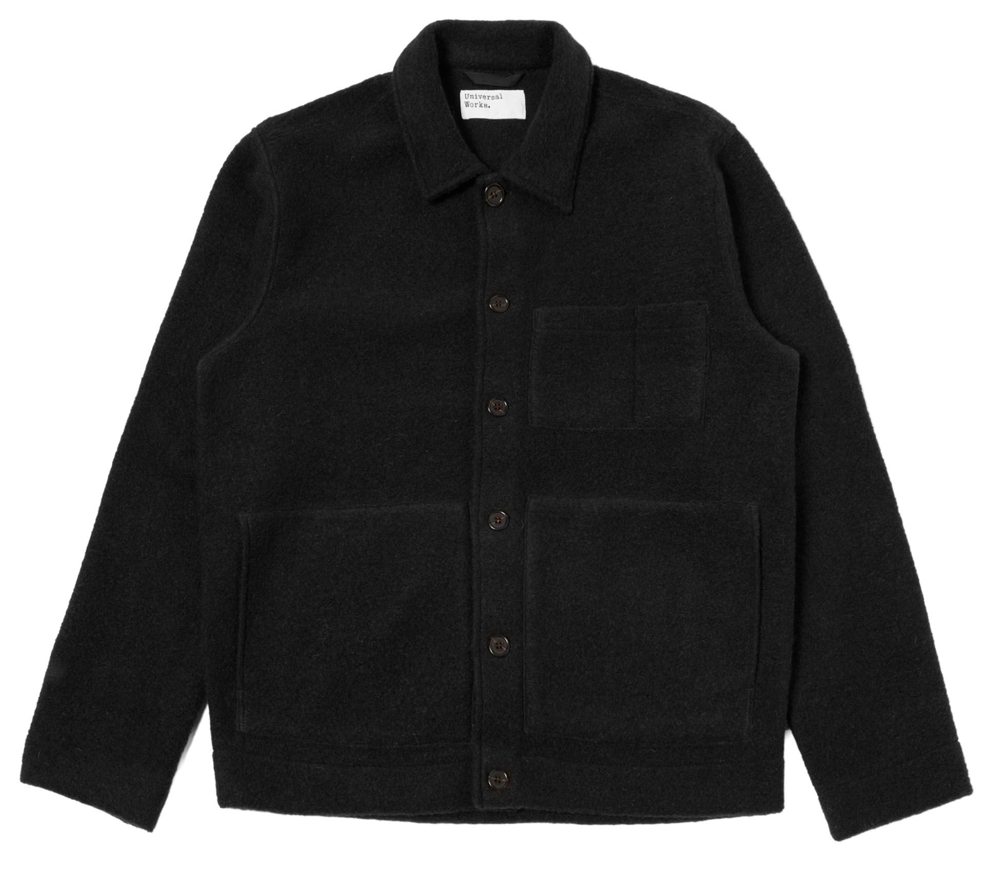 Image #0 of UNIFORM JACKET WOOL FLEECE BLACK
