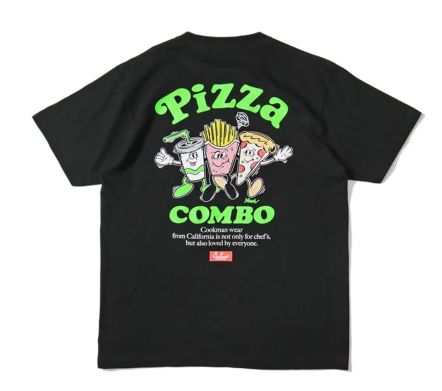 PIZZA COMBO TEE BLACK