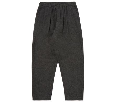 Pleated Track Pant Anders Wool Grey